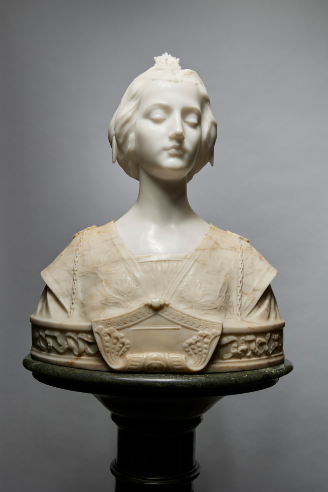 Bust of a Medieval Beauty by 19th/20th Century Italian