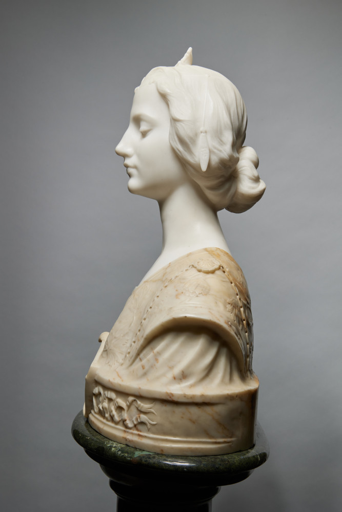 Bust of a Medieval Beauty by 19th/20th Century Italian