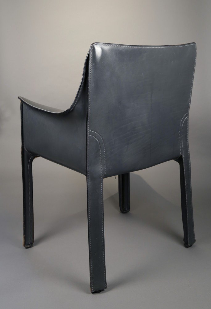 Leather Upholstery Decorative Art: Cab Chair designed by Mario Bellini for Cassina