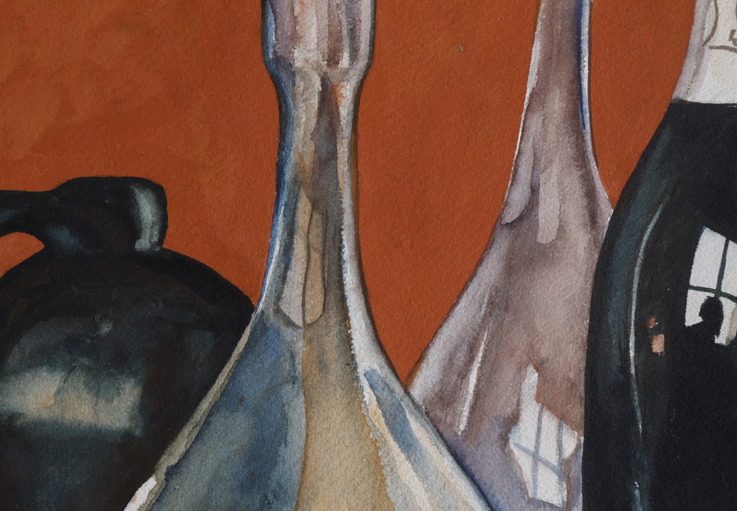 Still Life Watercolor on Paper Painting: 