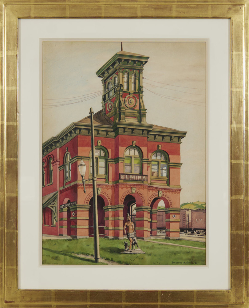 Erie Station, Elmira by Clarence Holbrook Carter