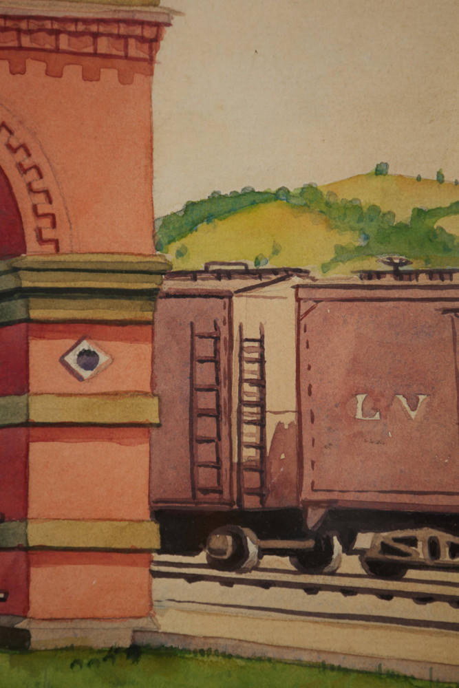 Erie Station, Elmira by Clarence Holbrook Carter