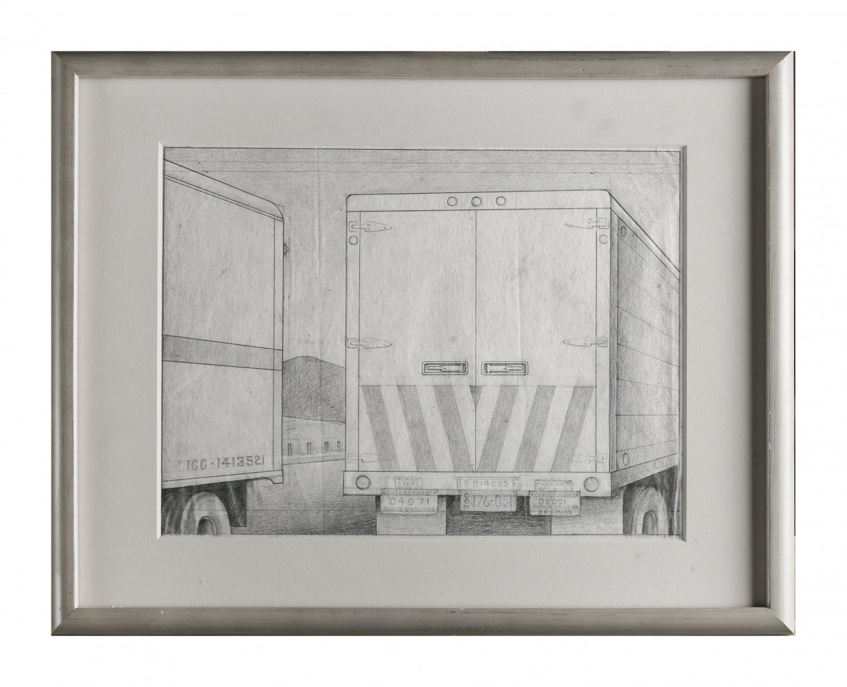 Landscape Graphite on Tracing Paper Drawing: 