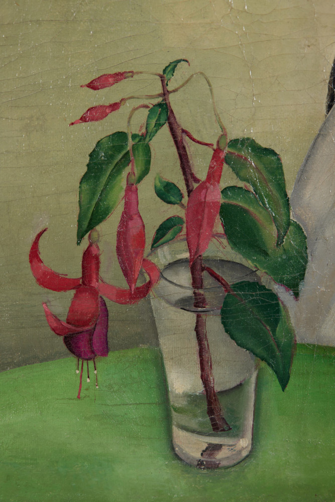 Woman with Fuchsia by Clarence Holbrook Carter
