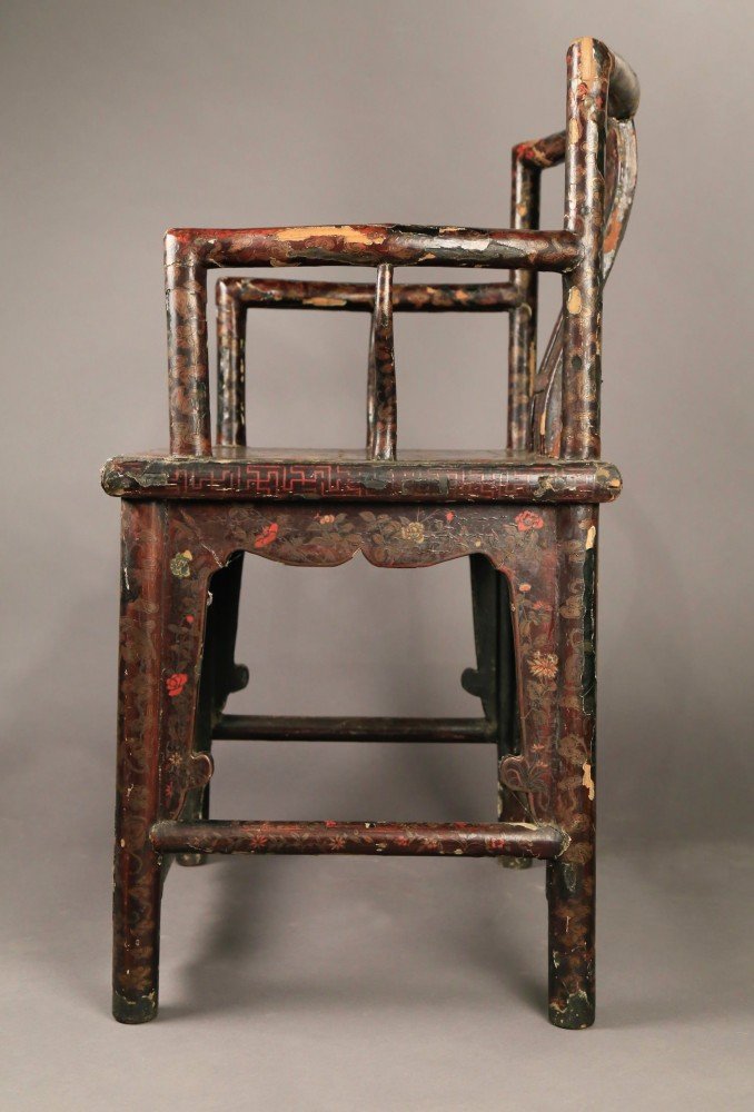 Decorative Art: Chinese Lacquer Armchair