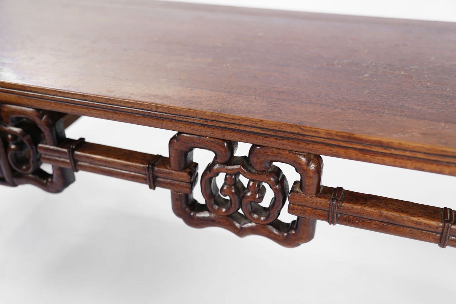 A Chinese Rosewood  Low Table by 19th Century Chinese School