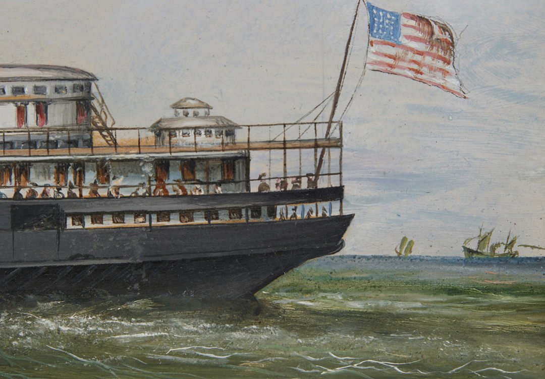 'City of Cleveland' Steamship by 19th Century American School