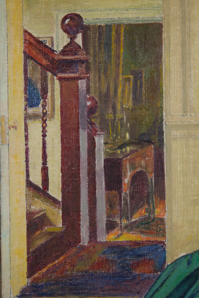 Lady in a Green Gown by Ora Coltman