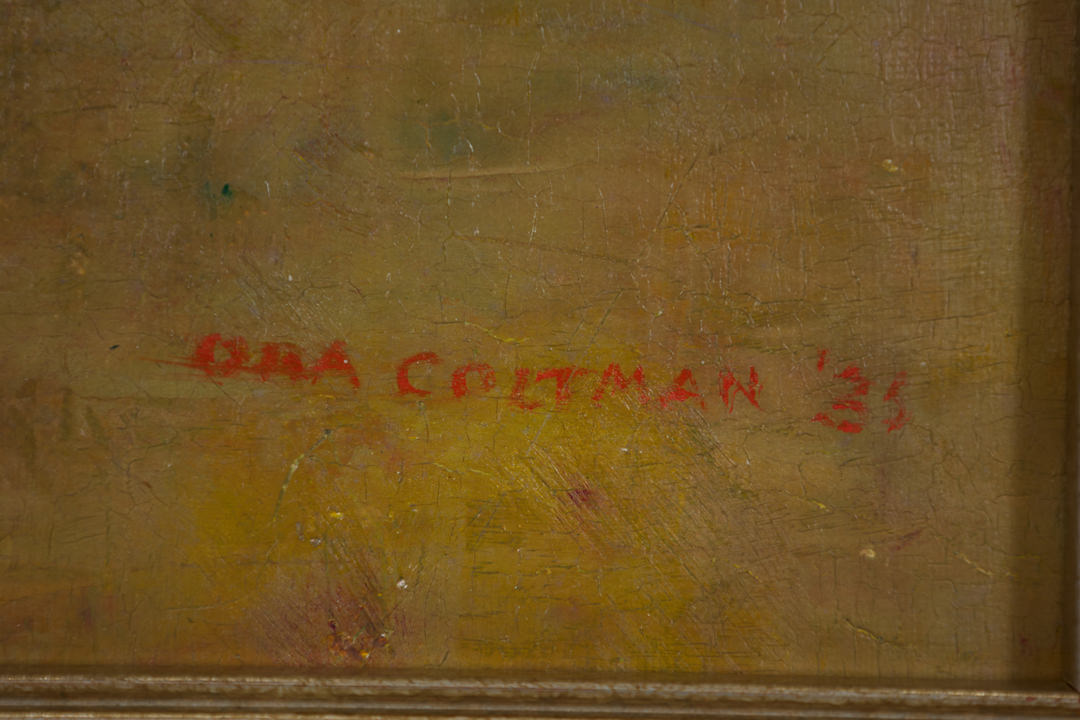 Lady in a Green Gown by Ora Coltman