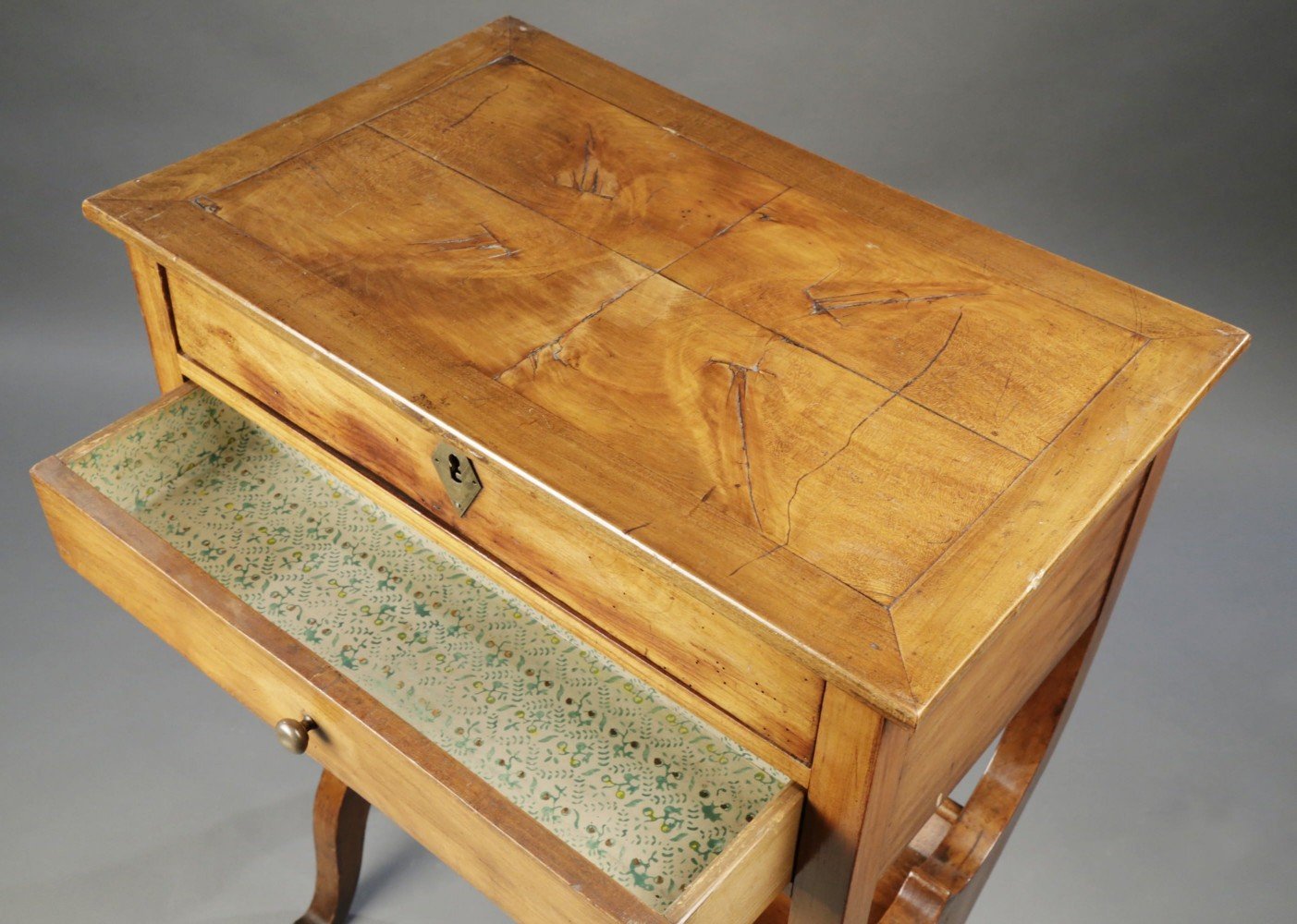 Provincial French Fruitwood Occasional Table, Directoire by 18th Century French School