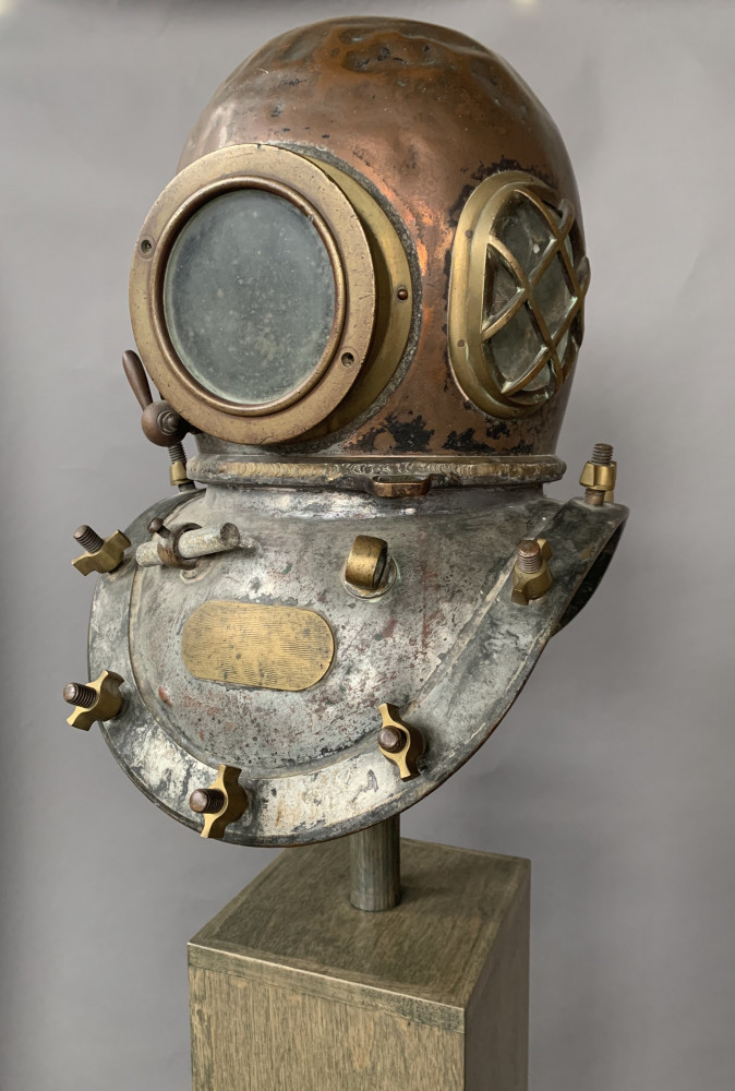 Early Twentieth Century Brass and Copper Diving Helmet | Inventory ...