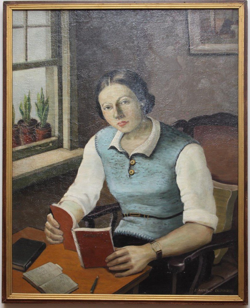 Portrait of a Young Girl, The Student by Eleanor Arnold Clark