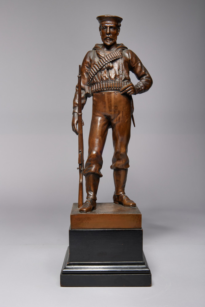 Figure of a Royal Navy Seaman by Elkington & Co.