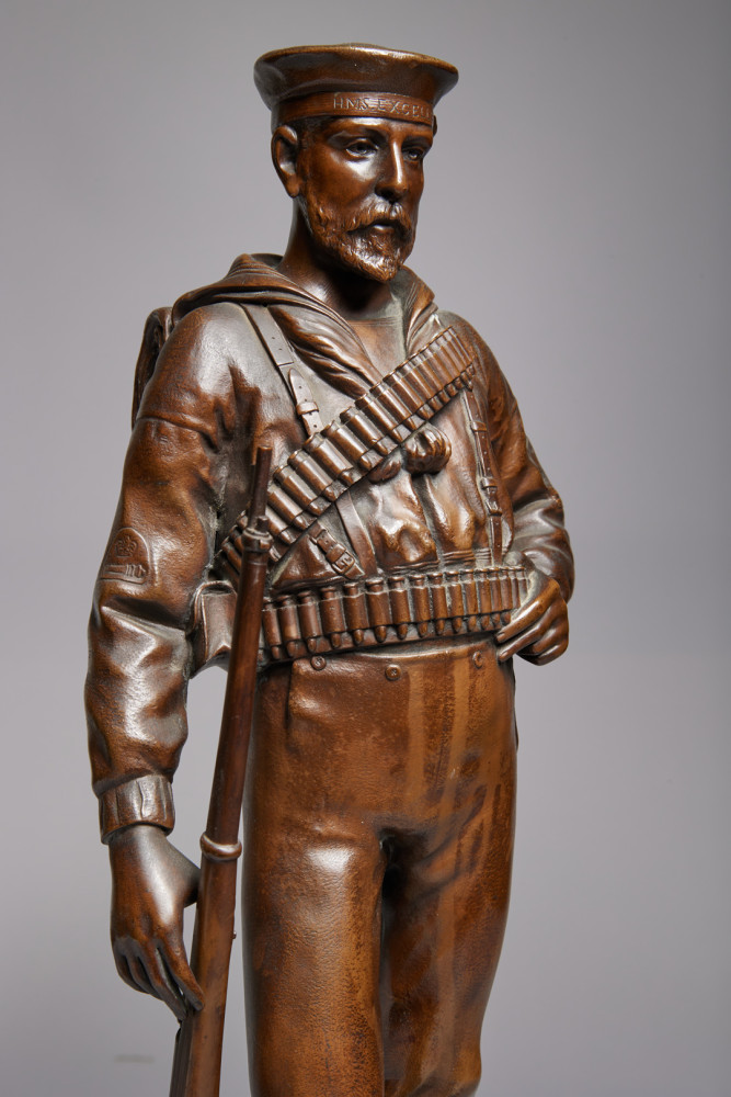 Figure of a Royal Navy Seaman by Elkington & Co.