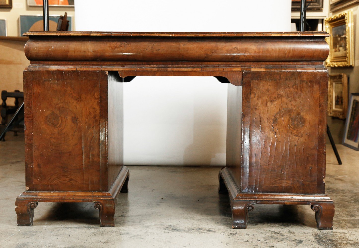 Late 19th Century English Kneehole Desk