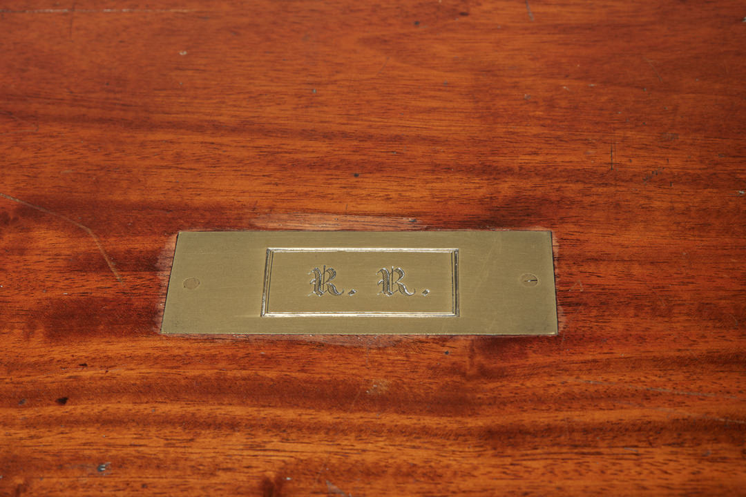 English Brass Bound Mahogany Lap Desk