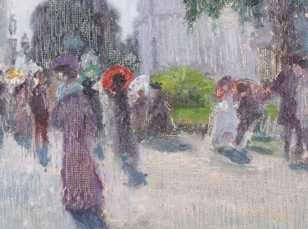 Boulevard Scene, Paris by Alfred Hermann Helberger
