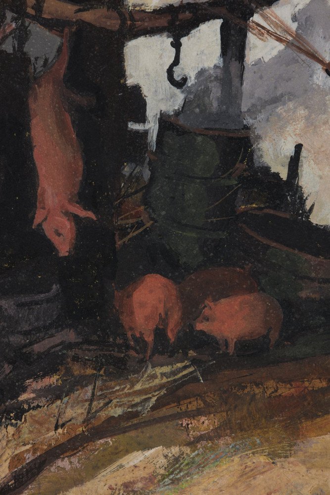 Hog Slaughter by Carl Frederick Gaertner