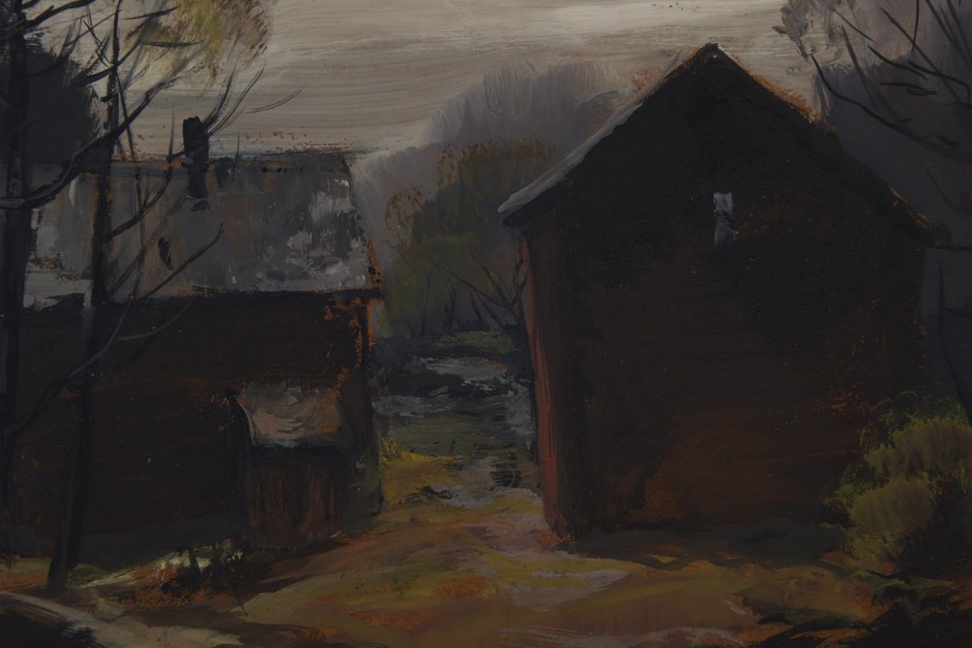 Two Barns by Carl Frederick Gaertner
