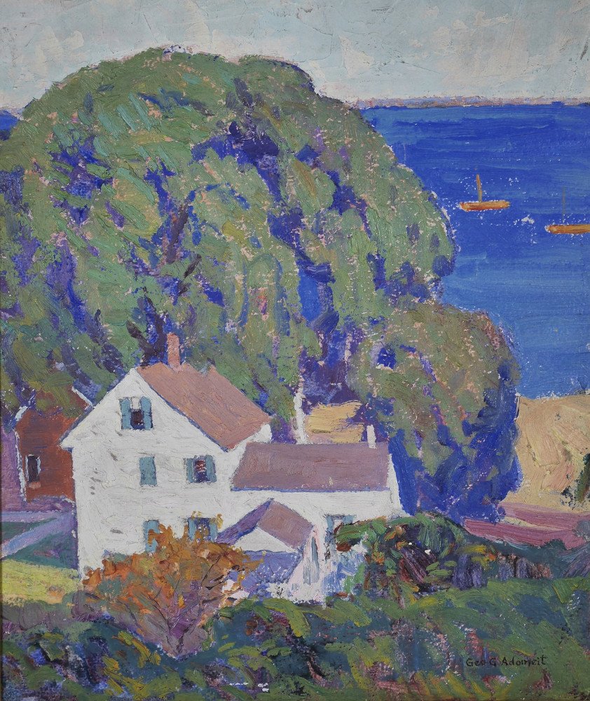A Glimpse of Provincetown Harbor by George Gustav Adomeit