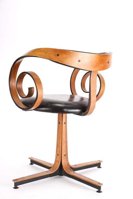Mid-Century Modern Plycraft Sultana Chair by George Mulhauser
