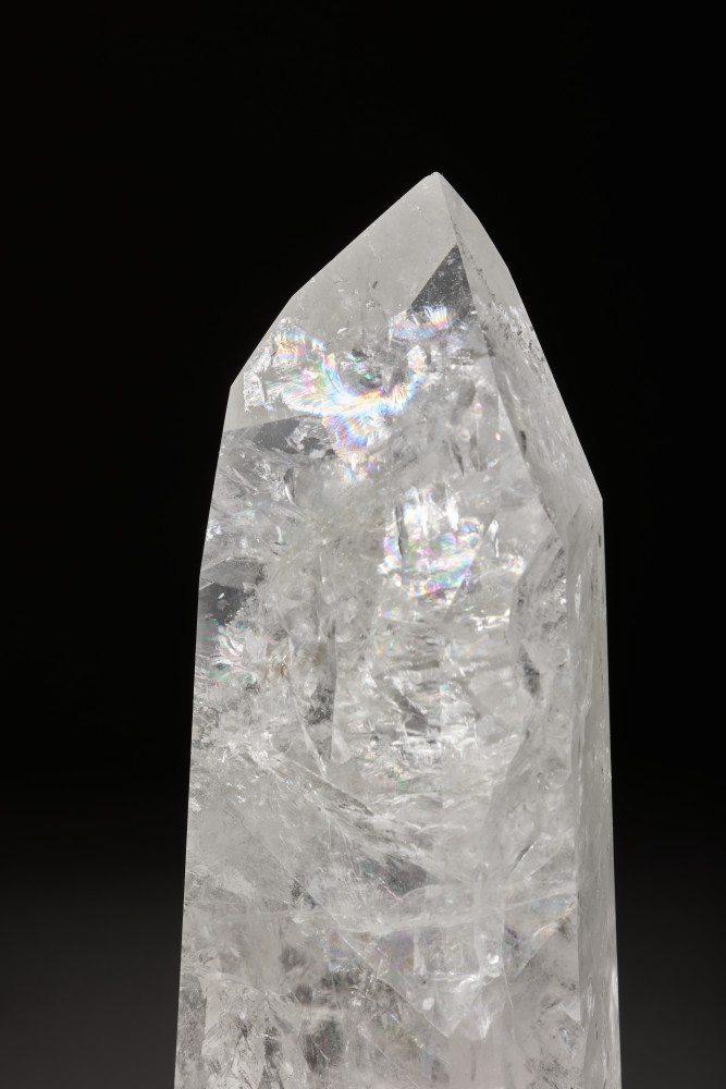 Pair of Rock Crystal Obelisks by Guiliano Tincani