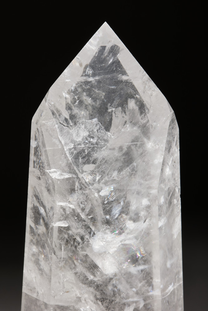 Pair of Rock Crystal Obelisks by Guiliano Tincani