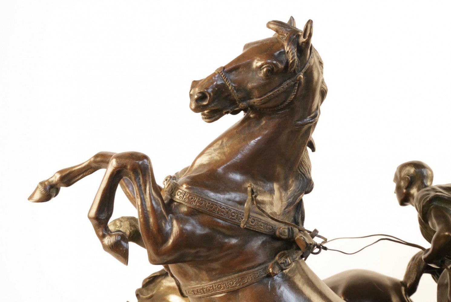 Giuseppe Ferrari 19th Century Bronze, Horse and Chariot by Giuseppe Ferrari
