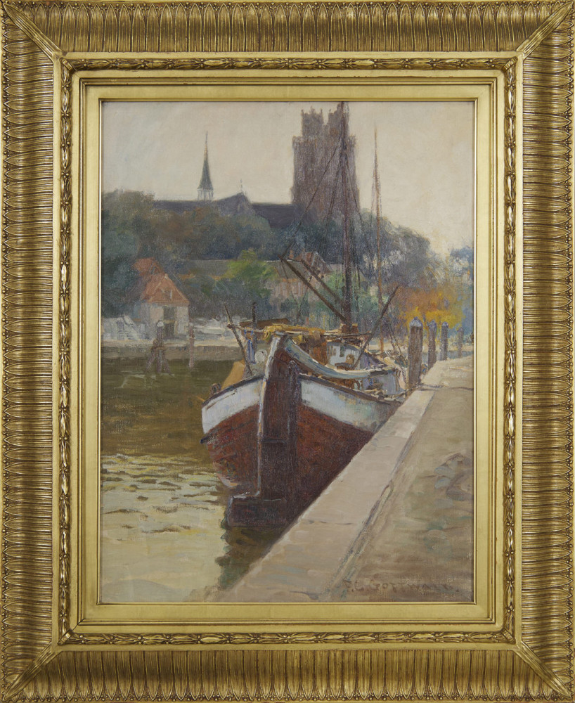 Docked Ship by Frederick Carl Gottwald