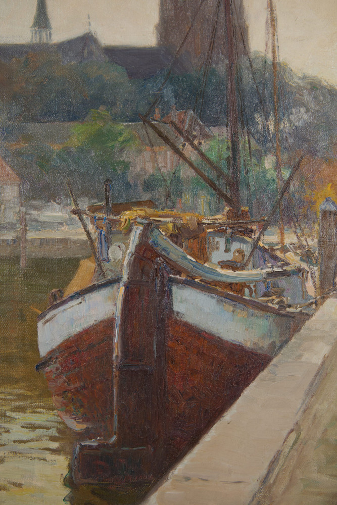 Docked Ship by Frederick Carl Gottwald