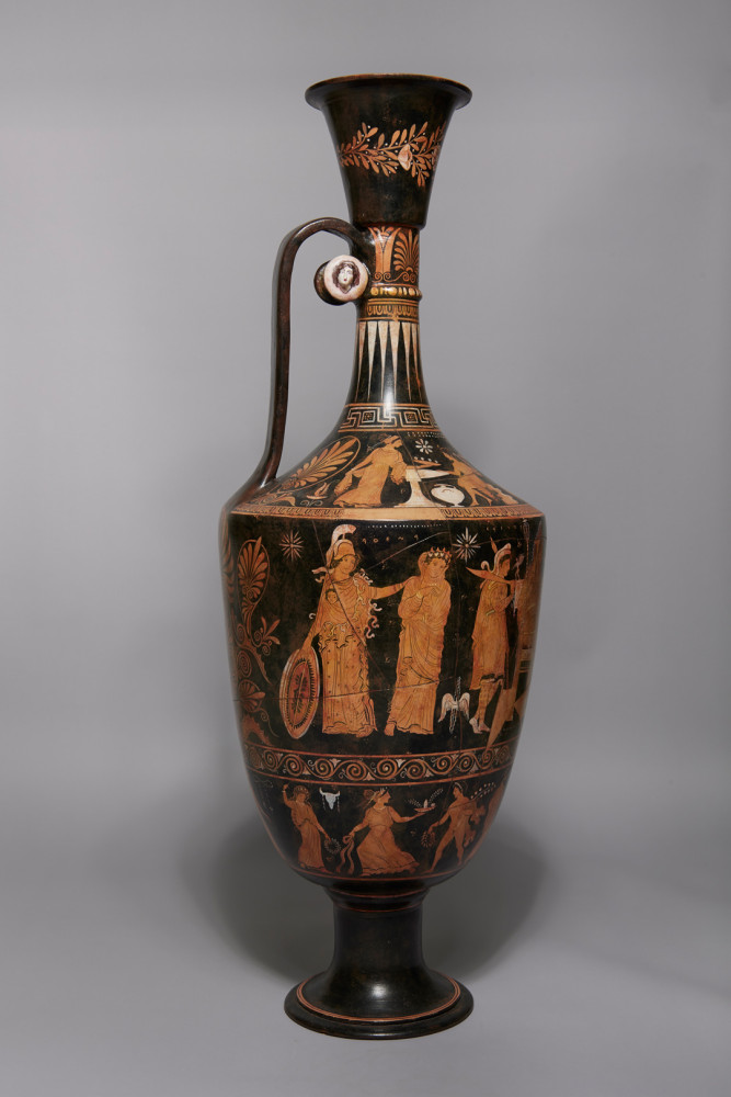 Enormous Greek Apulian Red Figure Lekythos