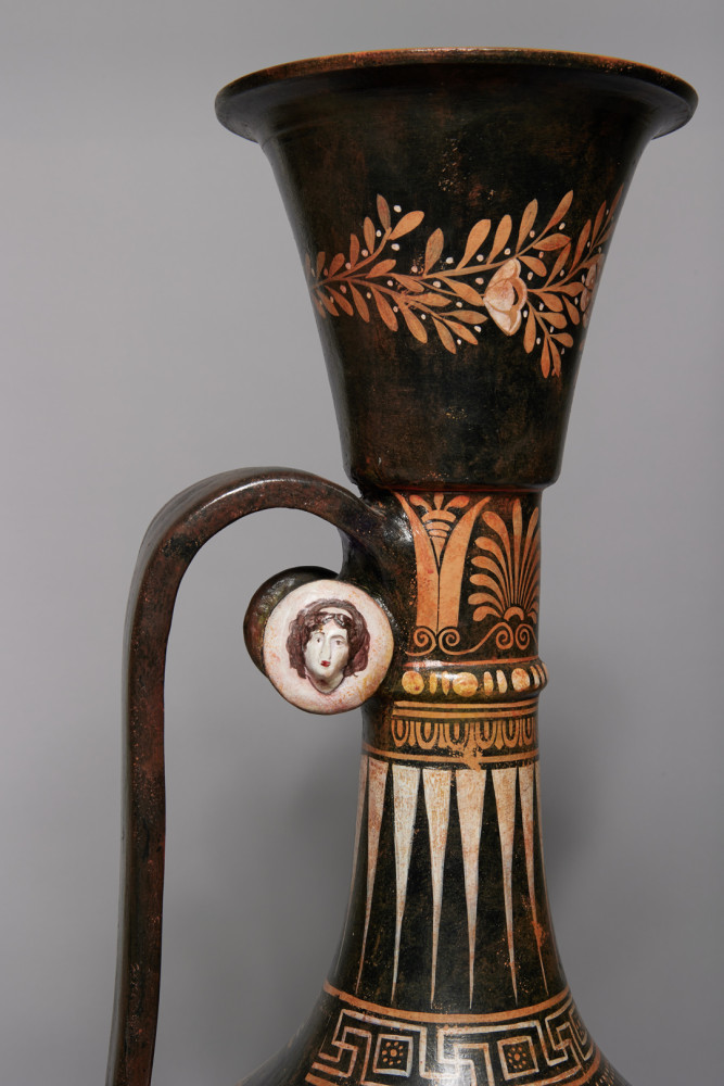 Enormous Greek Apulian Red Figure Lekythos