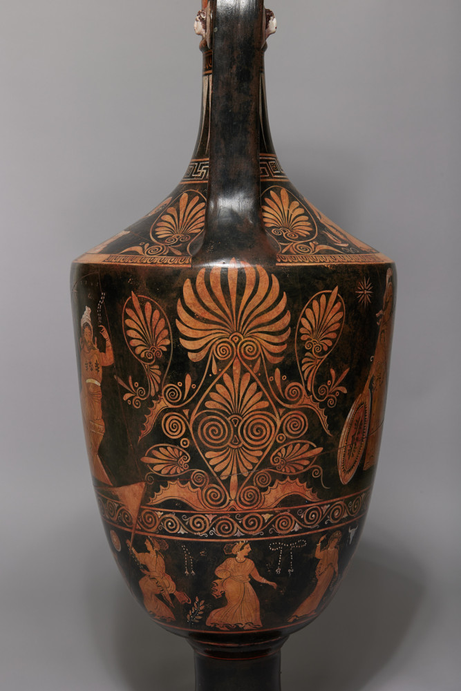 Enormous Greek Apulian Red Figure Lekythos