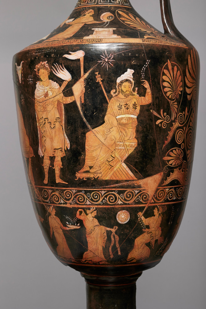 Enormous Greek Apulian Red Figure Lekythos
