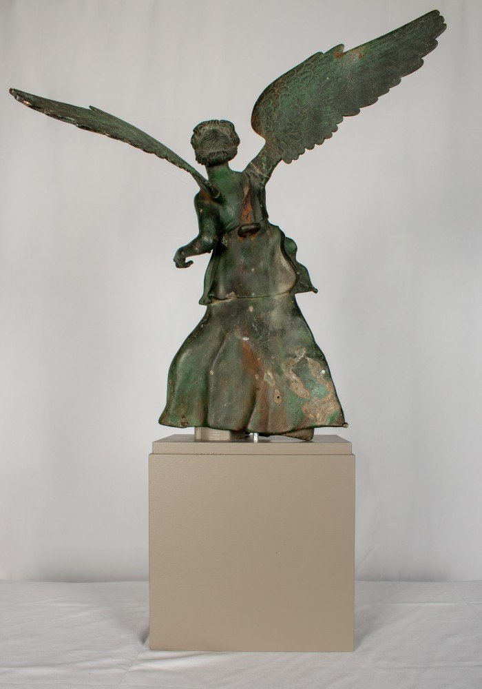 Grand Tour Bronze Figure of Nike, or Winged Victory by 19th Century Italian School
