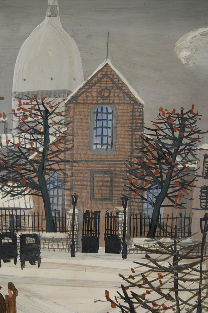 Montmartre in the Snow, Paris by Armand Manago Guerin