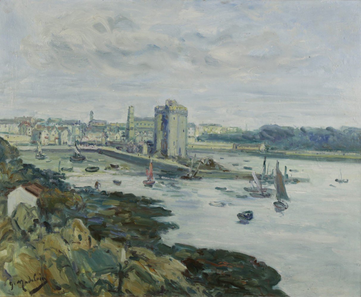 Port de St. Servan by Gustave Madelain