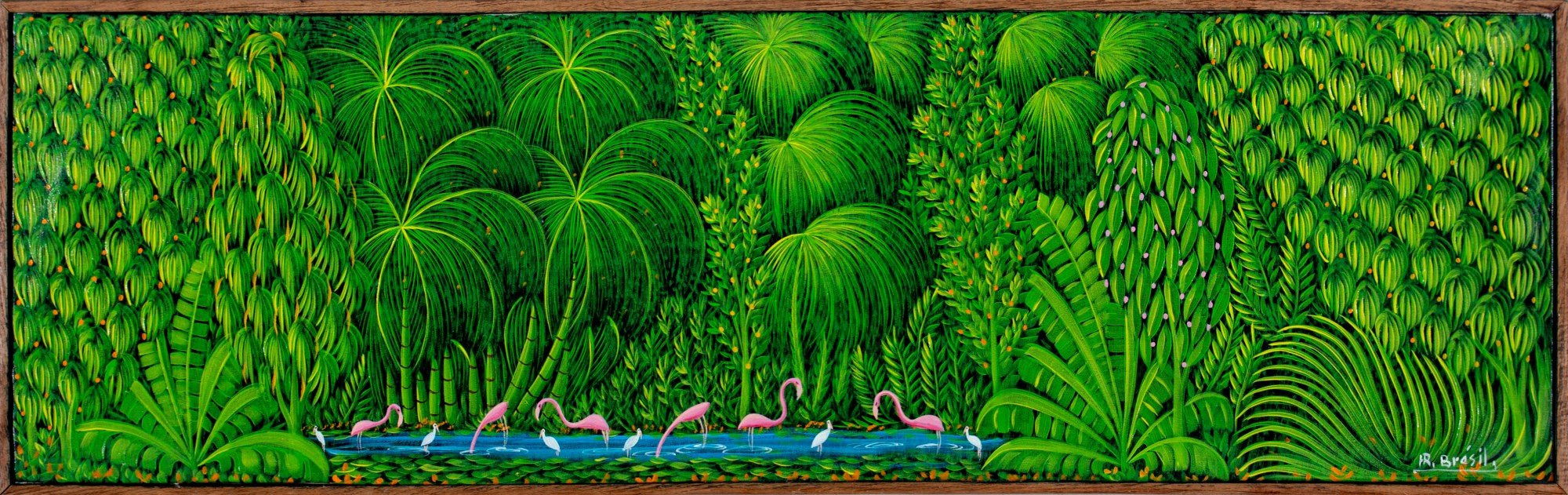 Flamingos in the Jungle by Henri Robert Bresil