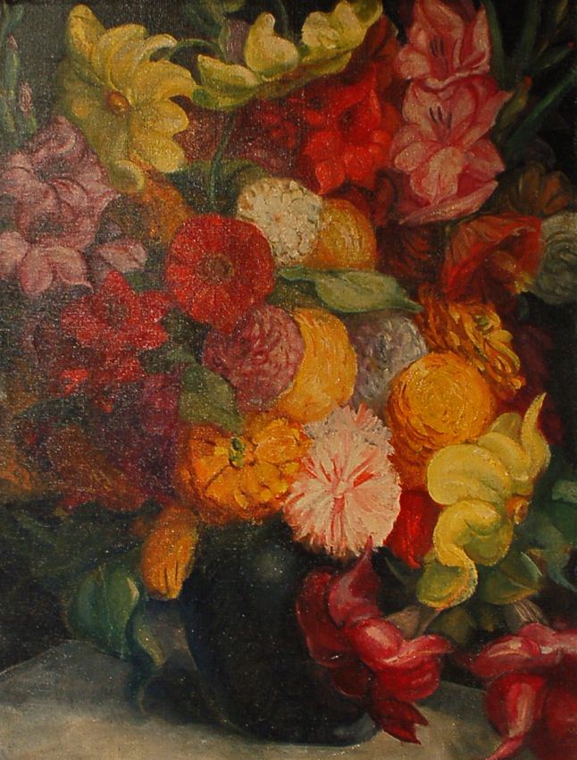 Still Life, Summer Flowers by Henry George Keller