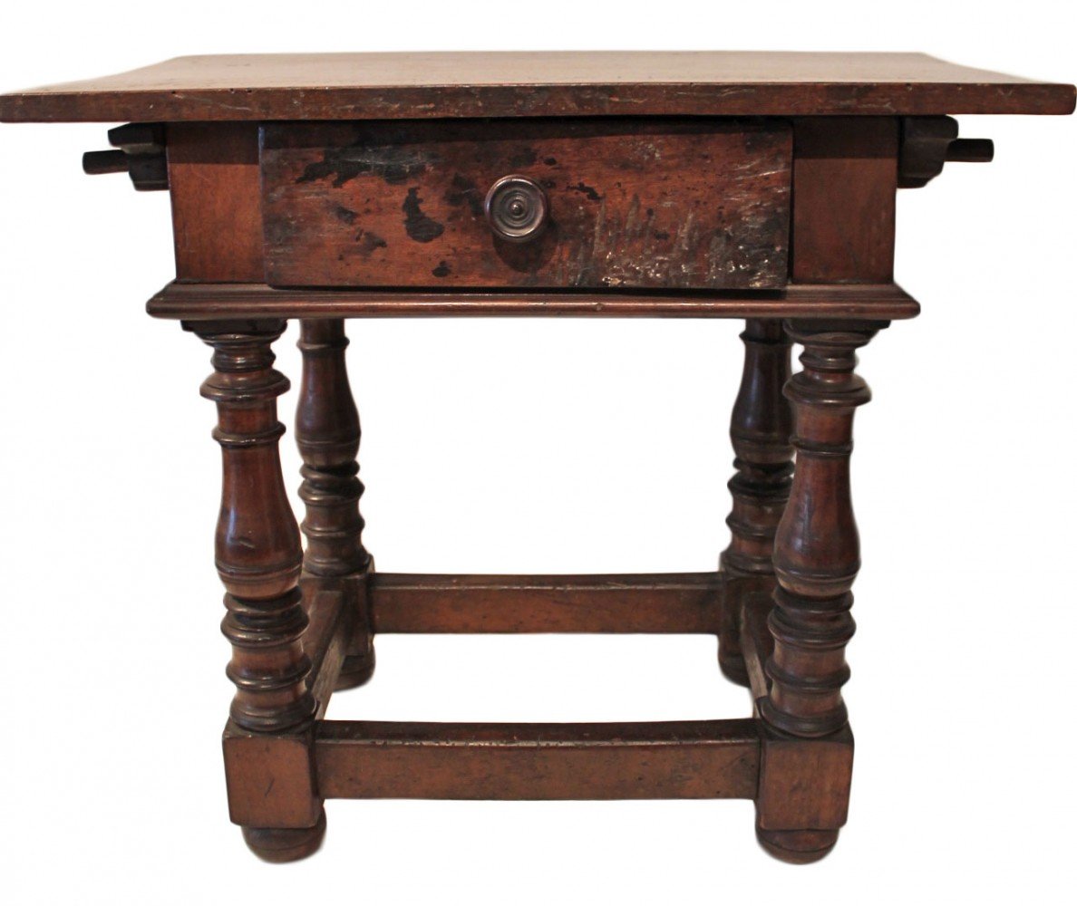 An Italian or Spanish Baroque Style Side Table