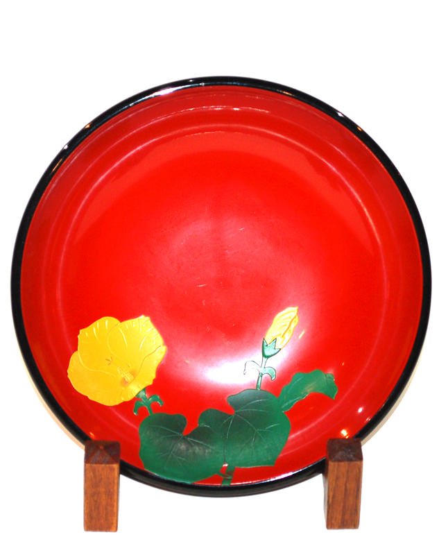 A Japanese Red Lacquer Bowl, Okinawa