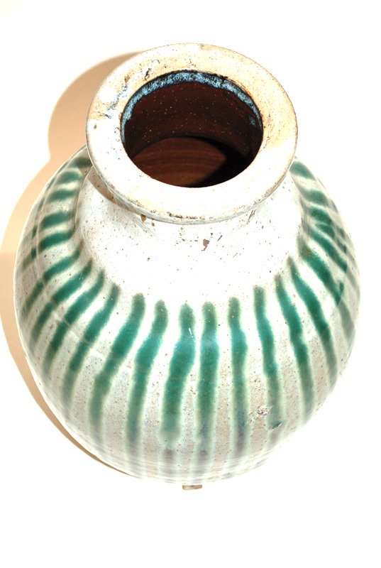 A Japanese Shigaraki Urn With Spout