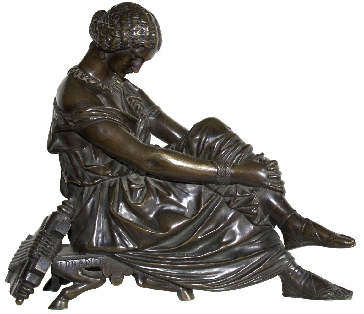 The Seated Sappho by Jean Jacques Pradier