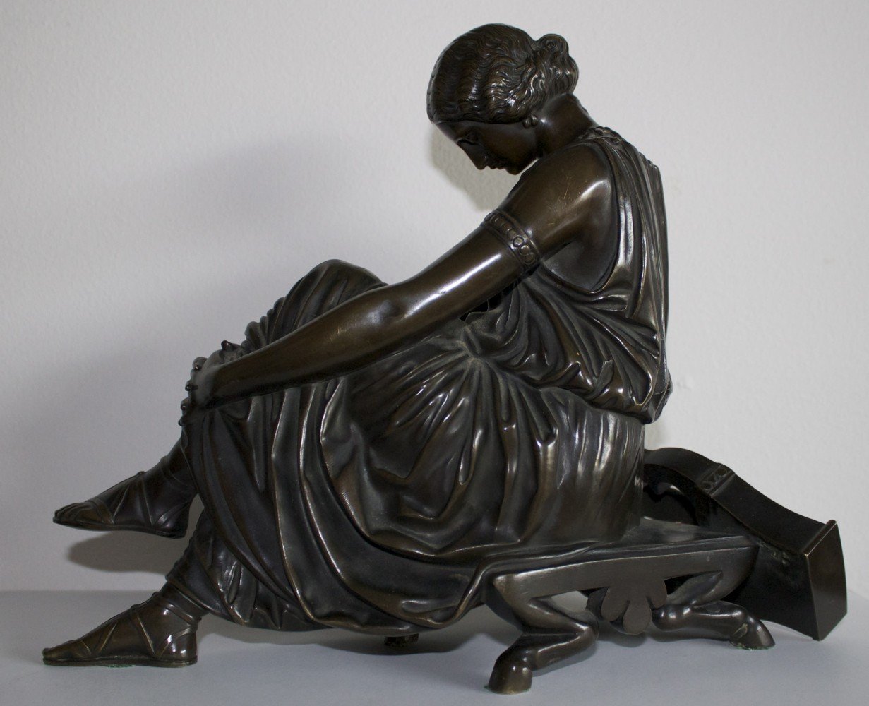 The Seated Sappho by Jean Jacques Pradier