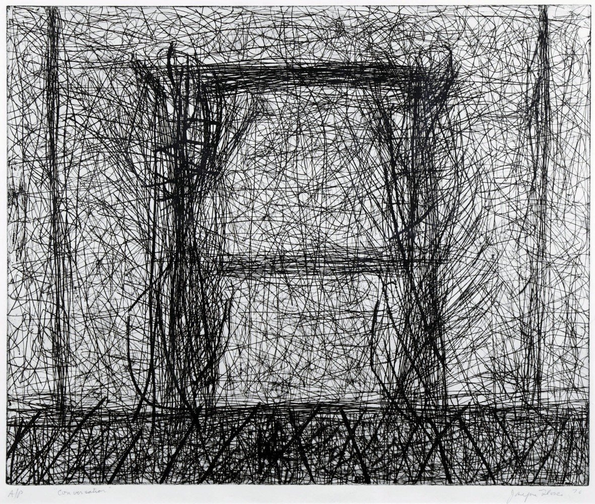 Abstract Etching Drawing: 