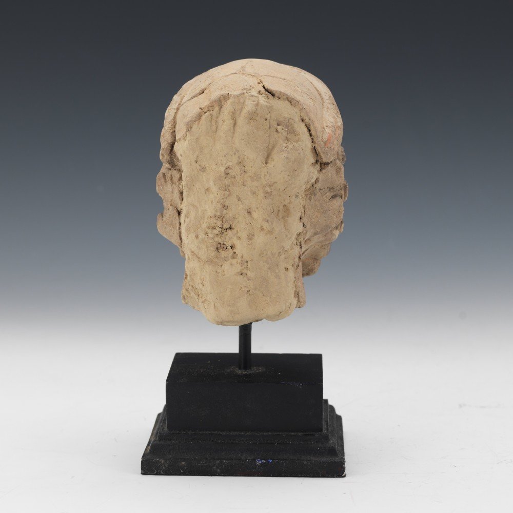 Kashan Terracotta Head of a Bearded Man