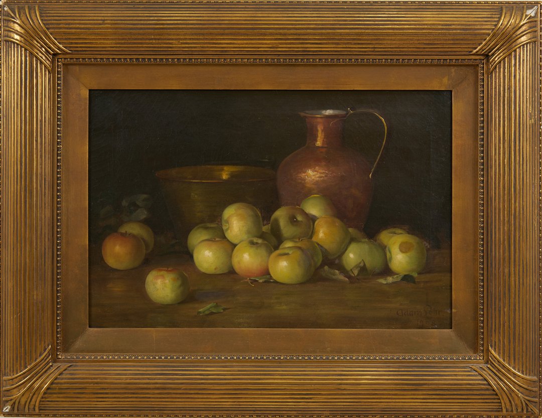 Still Life with Green Apples and Copper Vessels by Adam Lehr