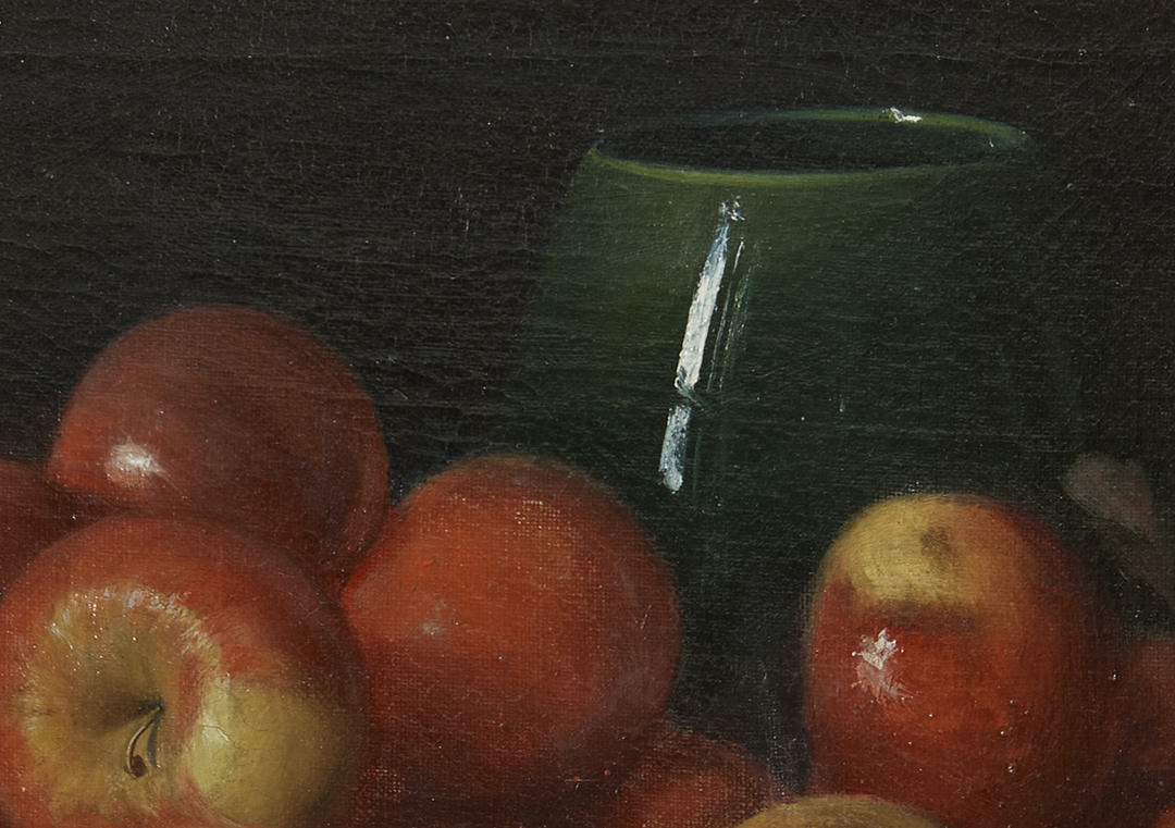 Still Life with Apples and Green Vase by Adam Lehr