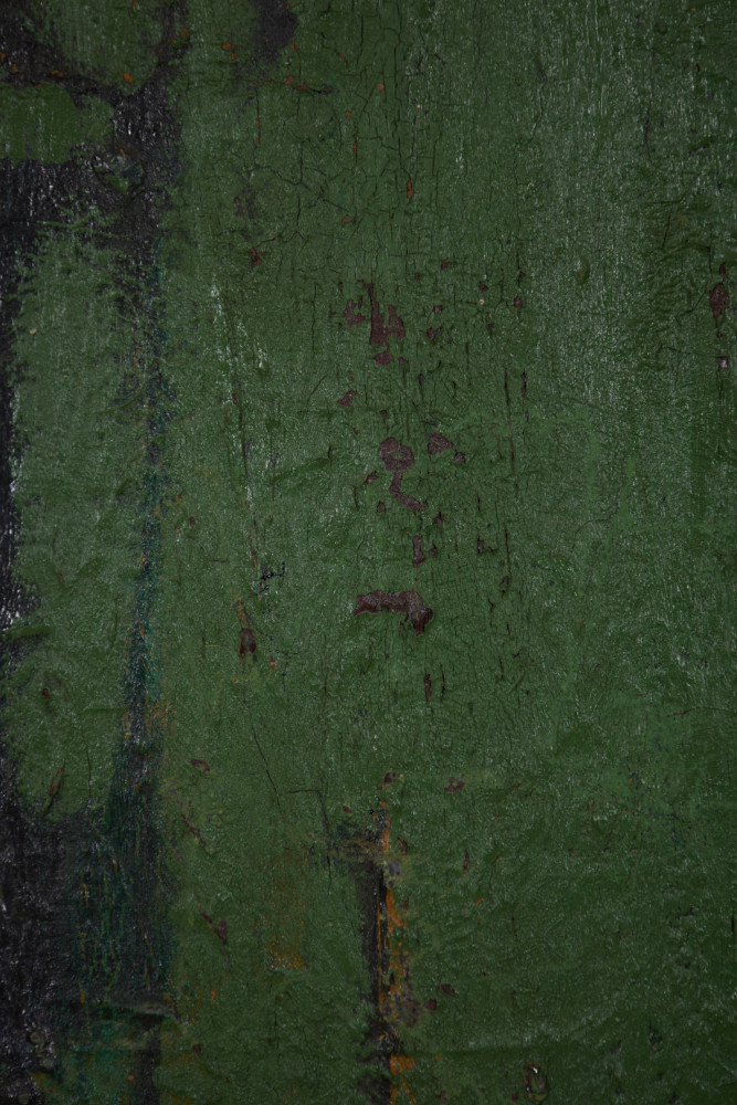 Abstract in Green and Black by Leonard Lieb