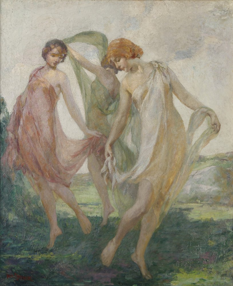 Three Muses  by Louis Frederick Berneker